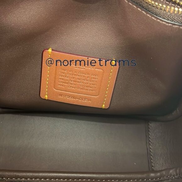 Authentic Coach Hadley Mini Crossbody Bag With Cow Print And Tassel Purse - Picture 8 of 16